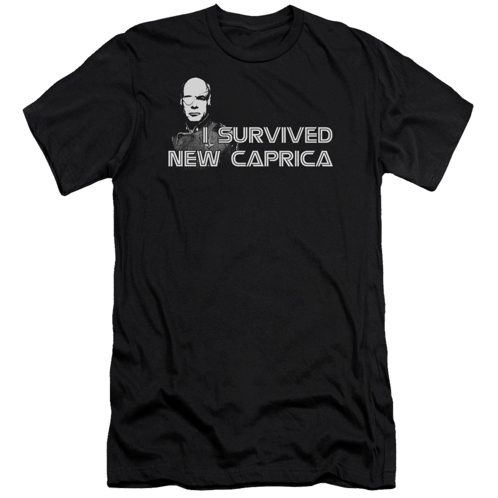 Battlestar Galactica I Survived New Caprica - Men's Premium Slim Fit T-Shirt Hoodie, Sweatshirt | CiraTrend.com