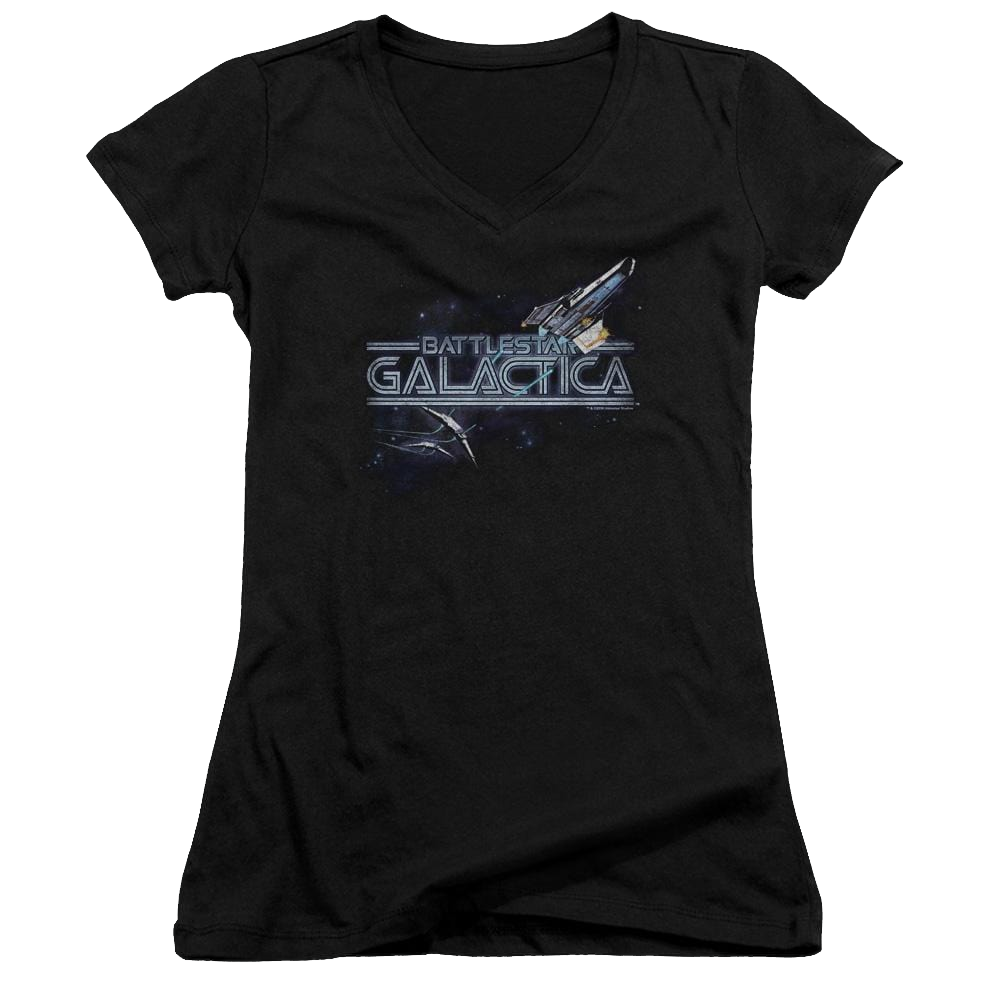 Battlestar Galactica Cylon Persuit - Juniors V-Neck T-Shirt Hoodie, Sweatshirt | CiraTrend.com