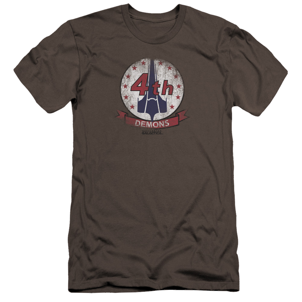 Battlestar Galactica Demons Badge - Men's Premium Slim Fit T-Shirt Hoodie, Sweatshirt | CiraTrend.com