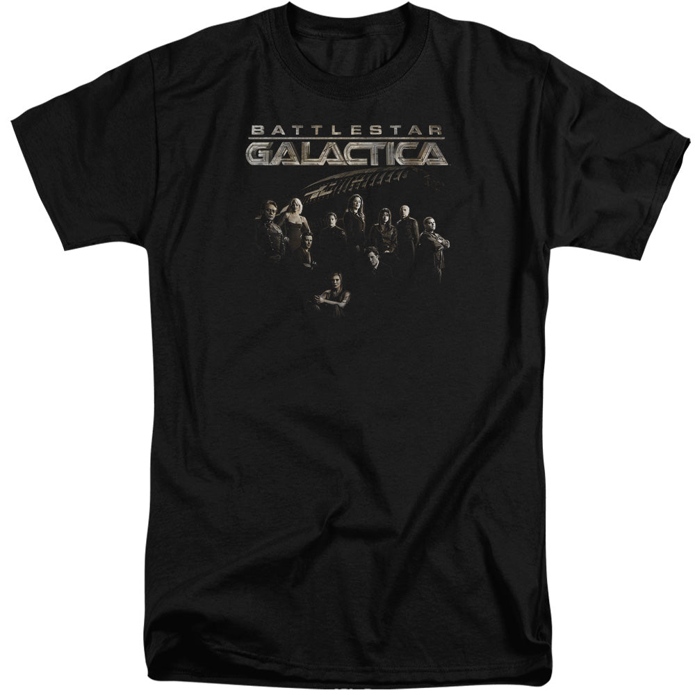 Batlestar GalACtica Batle Cast Mens Tall T Shirt Black Hoodie, Sweatshirt | CiraTrend.com
