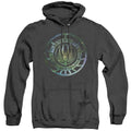 Batlestar GalACtica (New) Galaxy Emblem Heather Mens Hoodie Black T-Shirts, Sweatshirt | CiraTrend.com