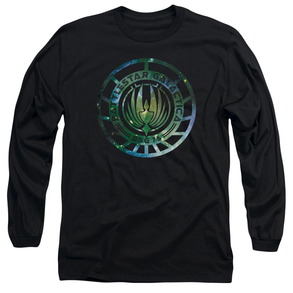 Batlestar GalACtica (New) Galaxy Emblem Mens Long Sleeve Shirt Black Hoodie, Sweatshirt | CiraTrend.com