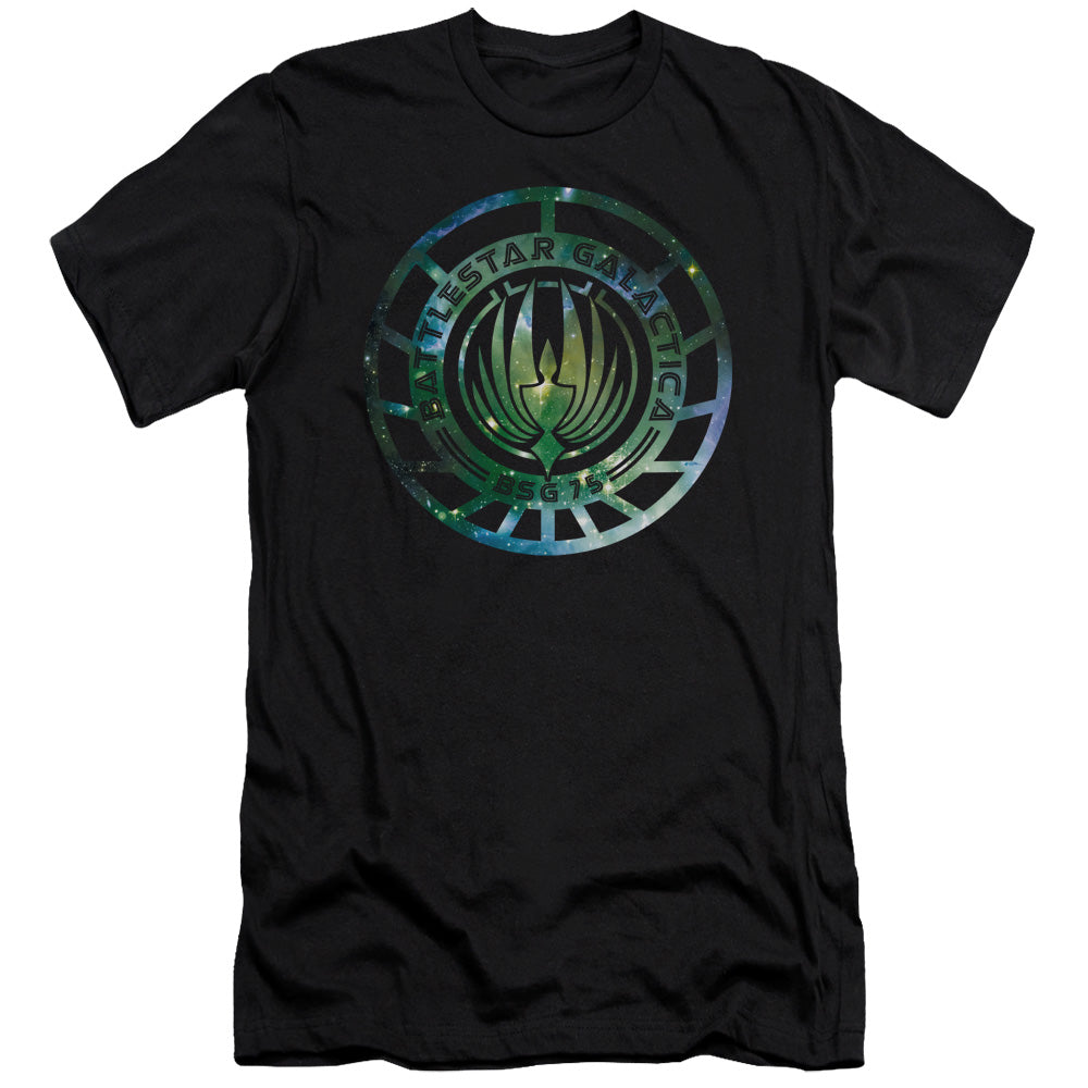 Batlestar GalACtica (New) Galaxy Emblem Slim Fit Mens T Shirt Black Hoodie, Sweatshirt | CiraTrend.com