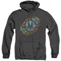 Batlestar GalACtica (New) Emblem Knock Out Heather Mens Hoodie Black T-Shirts, Sweatshirt | CiraTrend.com