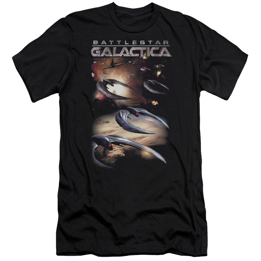 Batlestar GalACtica (New) When Cylons AtACk Slim Fit Mens T Shirt Black Hoodie, Sweatshirt | CiraTrend.com