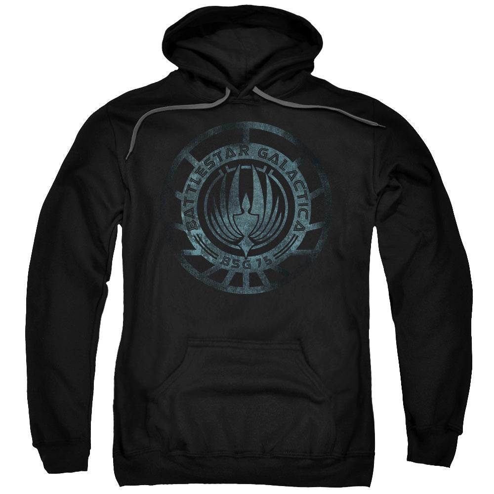 Batlestar GalACtica (New) Faded Emblem Mens Hoodie Black T-Shirts, Sweatshirt | CiraTrend.com