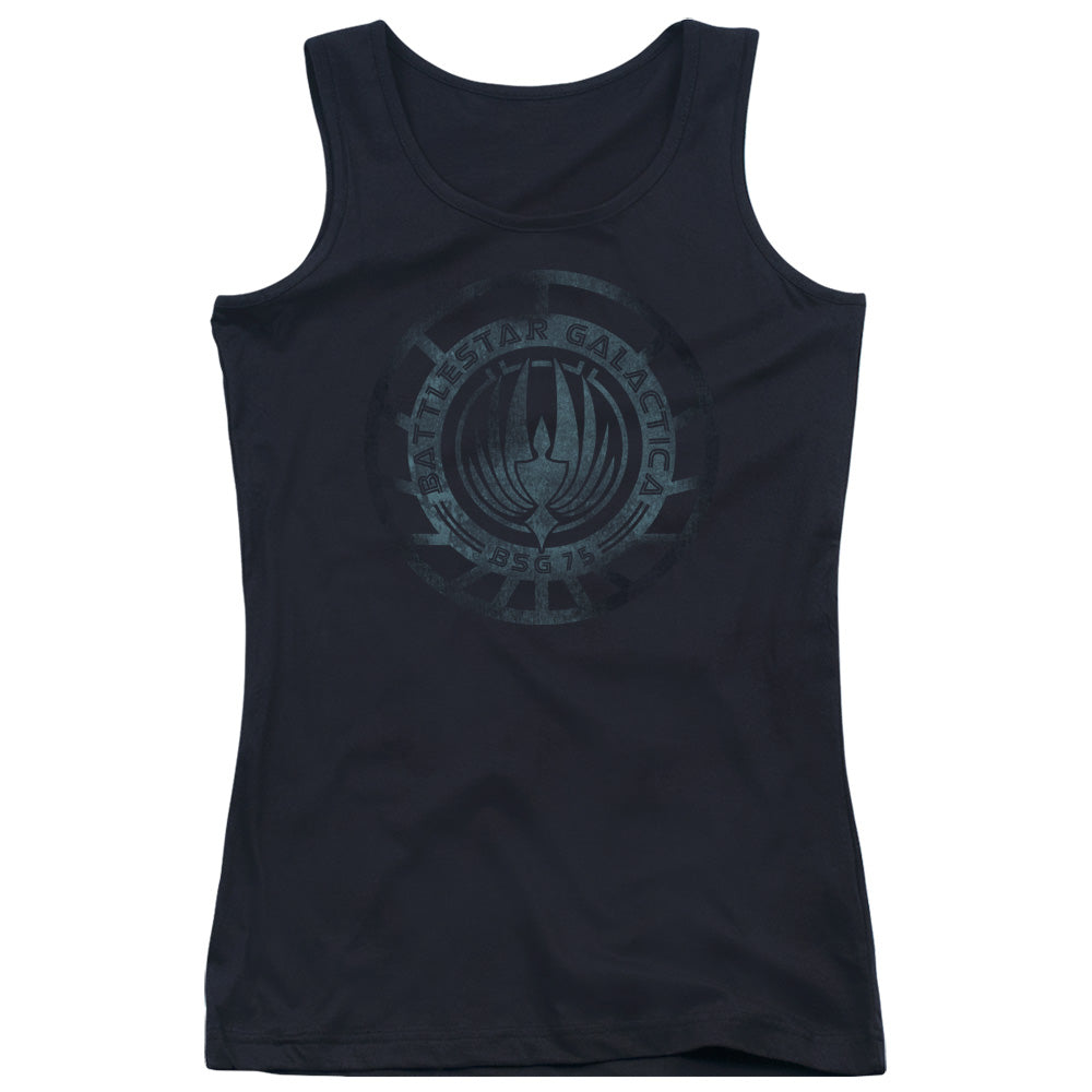 Batlestar GalACtica (New) Faded Emblem Womens Tank Top Shirt Black Hoodie, Sweatshirt | CiraTrend.com