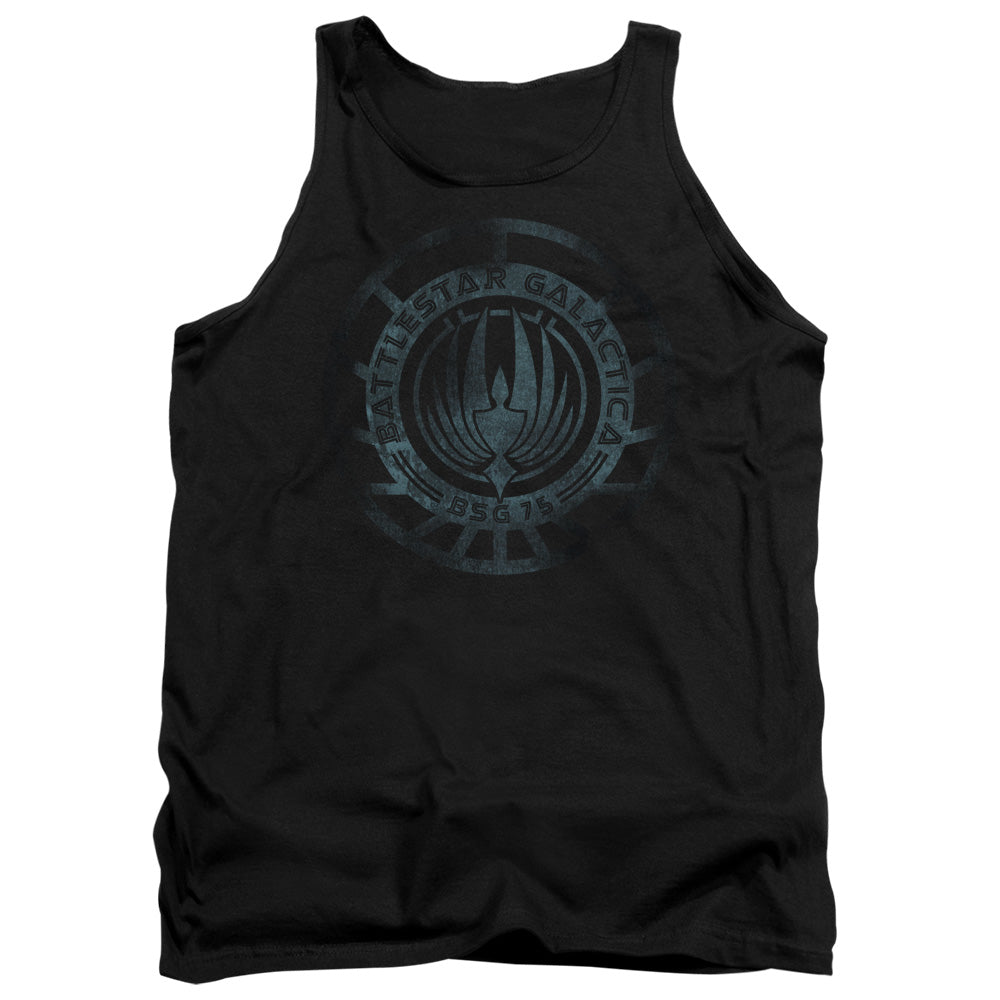 Batlestar GalACtica (New) Faded Emblem Mens Tank Top Shirt Black Hoodie, Sweatshirt | CiraTrend.com