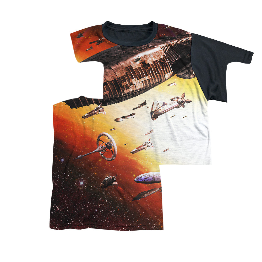Battlestar Galactica (2004) Fleet Of Humanity - Youth Black Back T-Shirt Hoodie, Sweatshirt | CiraTrend.com