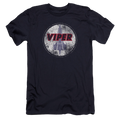 Battlestar Galactica War Torn Viper Logo - Men's Premium Slim Fit T-Shirt Hoodie, Sweatshirt | CiraTrend.com