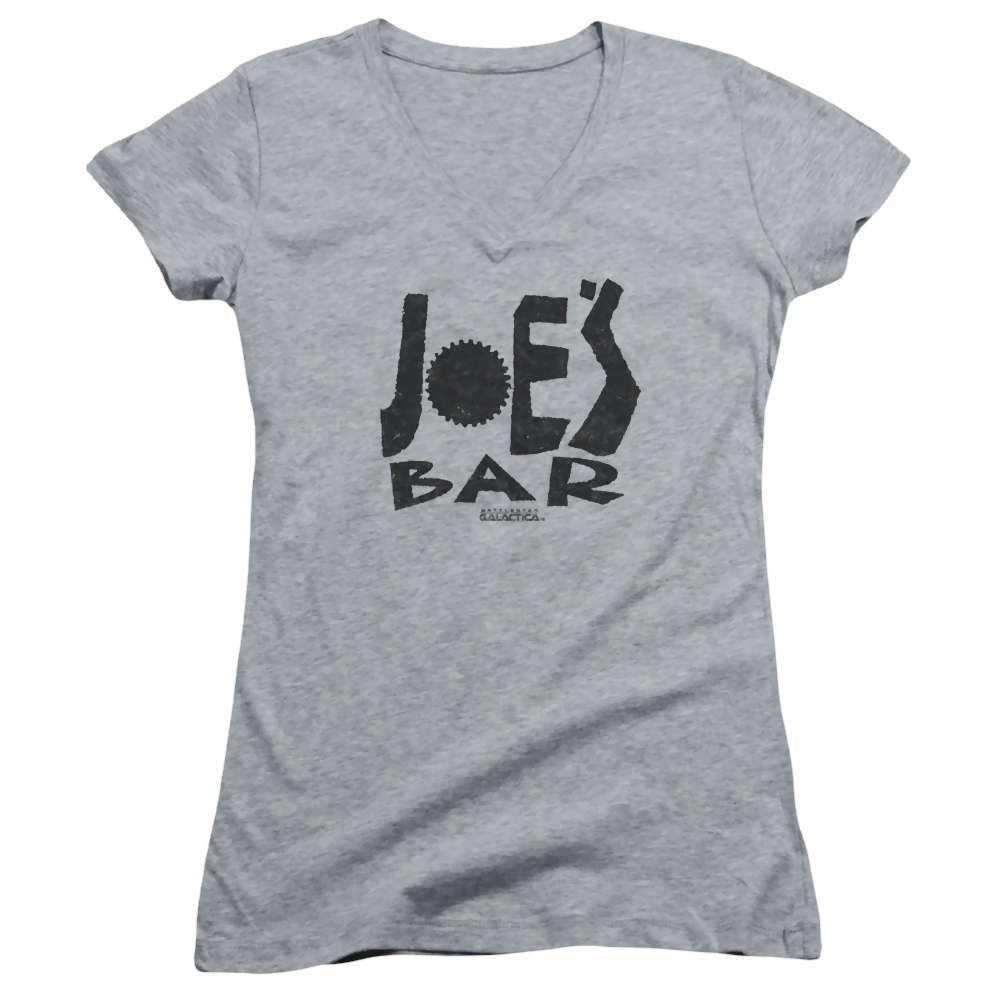 Battlestar Galactica Joes Bar Logo - Juniors V-Neck T-Shirt Hoodie, Sweatshirt | CiraTrend.com