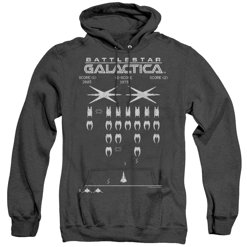 Battlestar Galactica (2004) Galactic Invaders - Heather Pullover Hoodie T-Shirts, Sweatshirt | CiraTrend.com