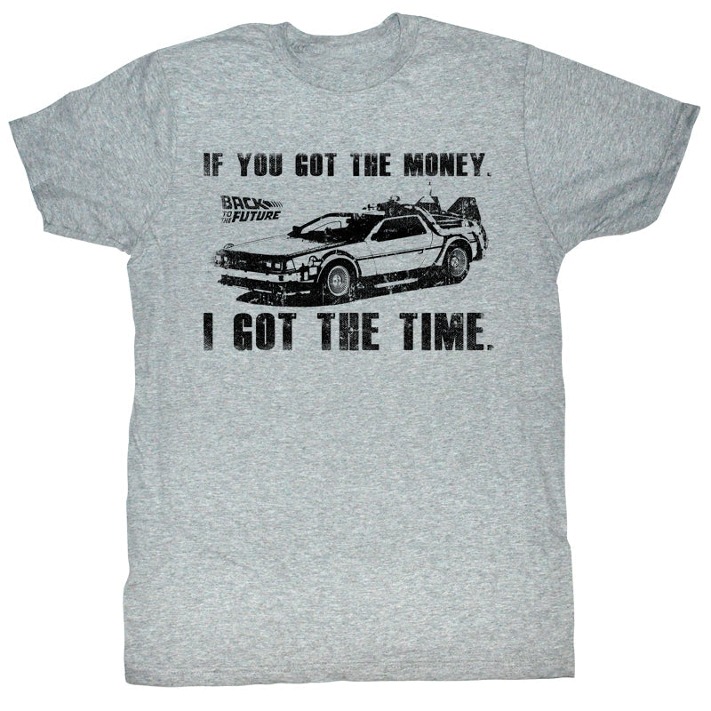 Back To The Future Mens S/S T-Shirt - Got Da Money - Heather Gray Heather Hoodie, Sweatshirt | CiraTrend.com