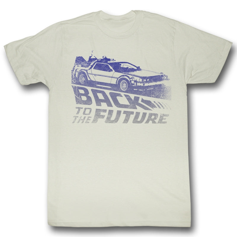 Back To The Future Mens S/S T-Shirt - Future Fade - Solid Natural Hoodie, Sweatshirt | CiraTrend.com