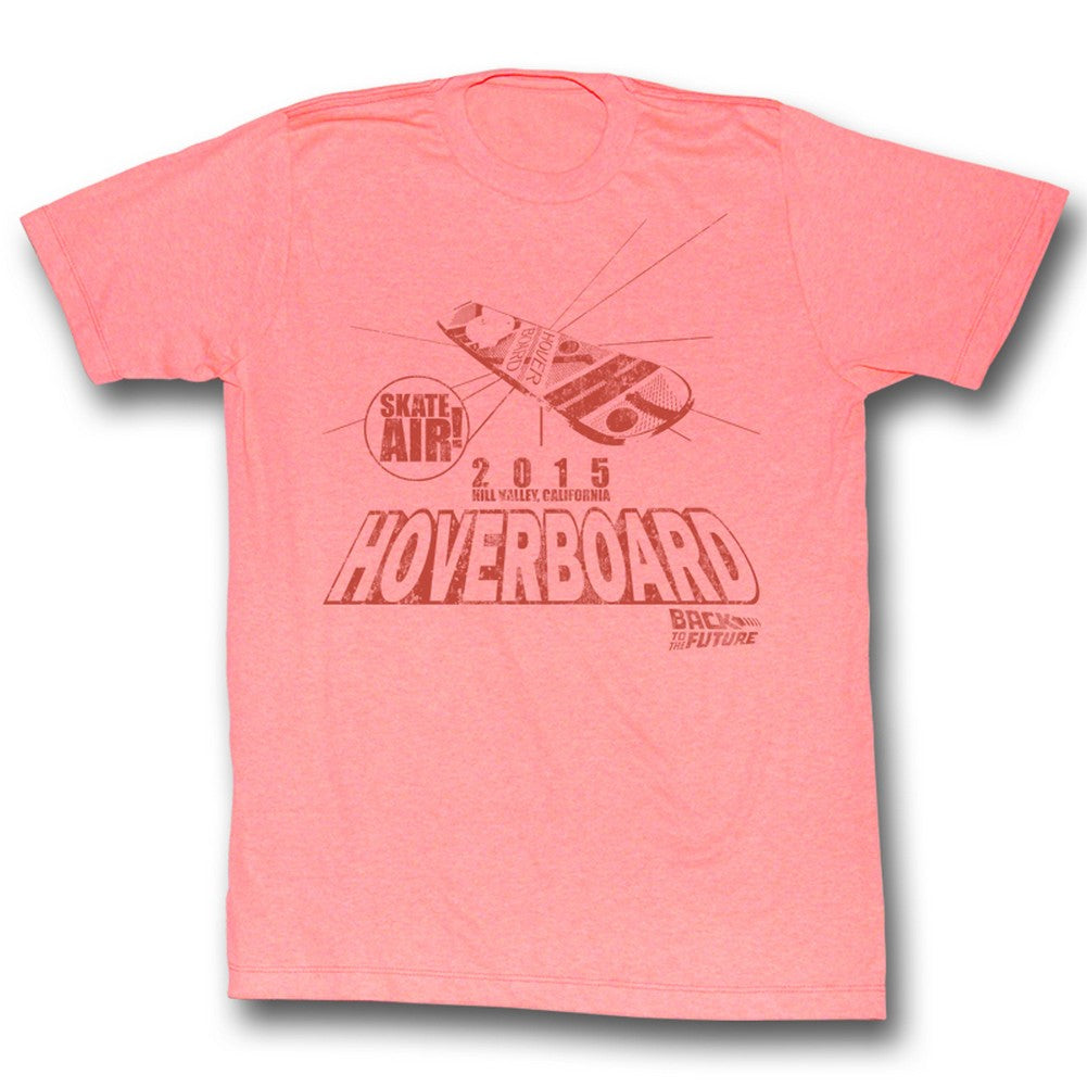 Back To The Future Mens S/S T-Shirt - Hover Peach - Heather Bright Orange Heather Hoodie, Sweatshirt | CiraTrend.com