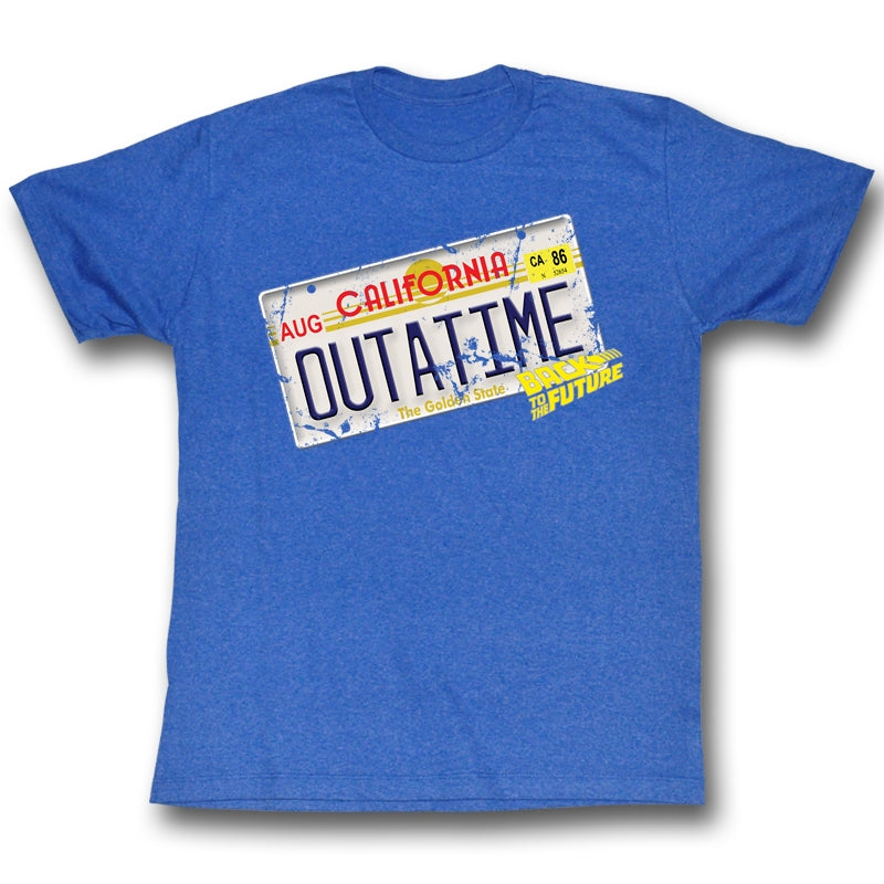 Back To The Future Mens S/S T-Shirt - Outa It - Heather Royal Heather Hoodie, Sweatshirt | CiraTrend.com