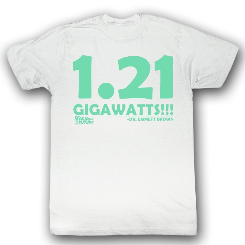 Back To The Future Mens S/S T-Shirt - Big Gig - Solid White Hoodie, Sweatshirt | CiraTrend.com