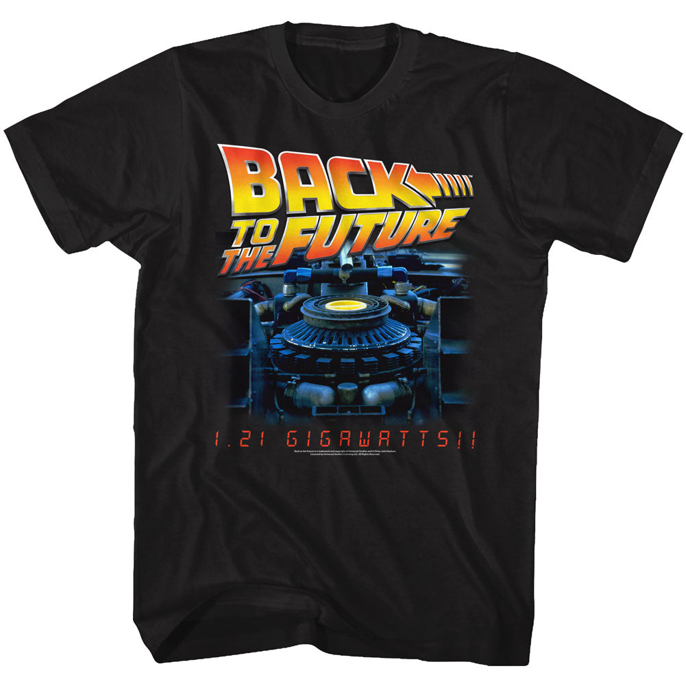 Back To The Future Mens S/S T-Shirt - G Side - Solid Black Hoodie, Sweatshirt | CiraTrend.com