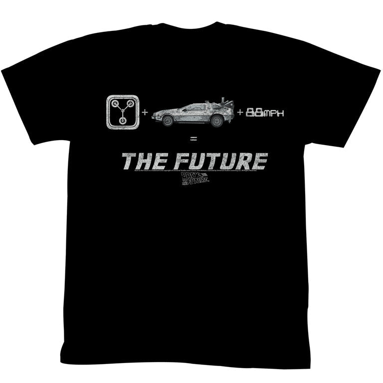 Back To The Future Mens S/S T-Shirt - The Future - Solid Black Hoodie, Sweatshirt | CiraTrend.com