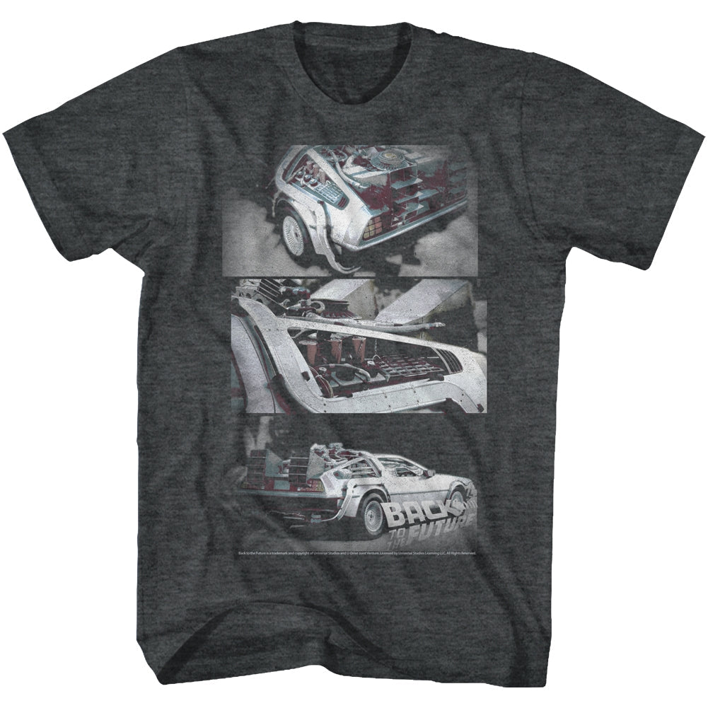 Back To The Future Mens S/S T-Shirt - Hipster To The Future - Heather Black Heather Hoodie, Sweatshirt | CiraTrend.com