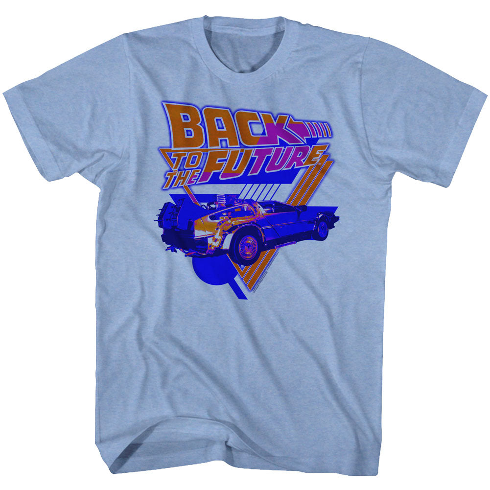 Back To The Future Mens S/S T-Shirt - The Blues - Heather Light Blue Heather Hoodie, Sweatshirt | CiraTrend.com