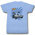 Back To The Future Mens S/S T-Shirt - Comical - Heather Light Blue Heather Hoodie, Sweatshirt | CiraTrend.com