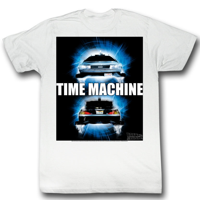 Back To The Future Mens S/S T-Shirt - Time Travel - Solid White Hoodie, Sweatshirt | CiraTrend.com