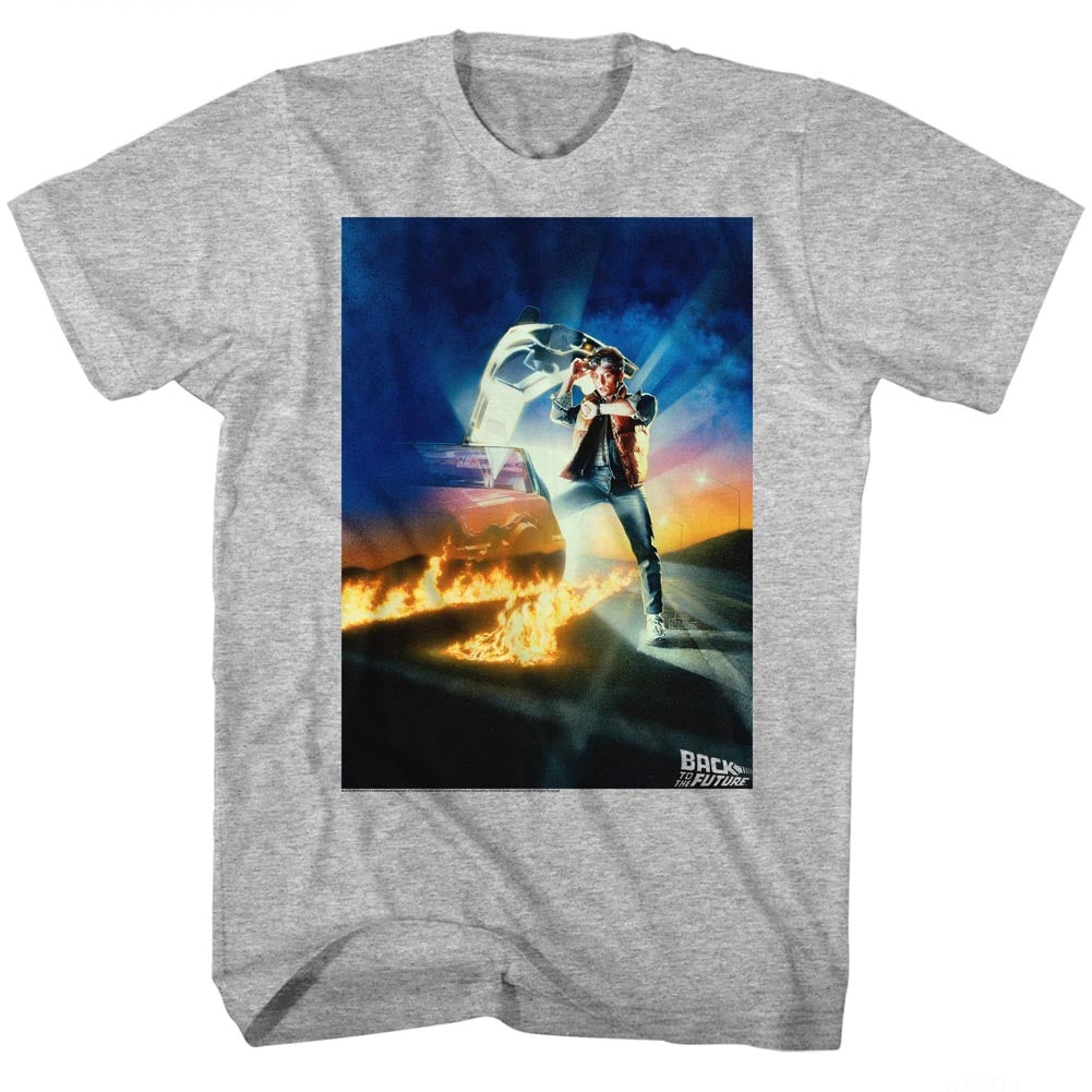 Back To The Future Mens S/S T-Shirt - Go Go Go - Heather Gray Heather Hoodie, Sweatshirt | CiraTrend.com