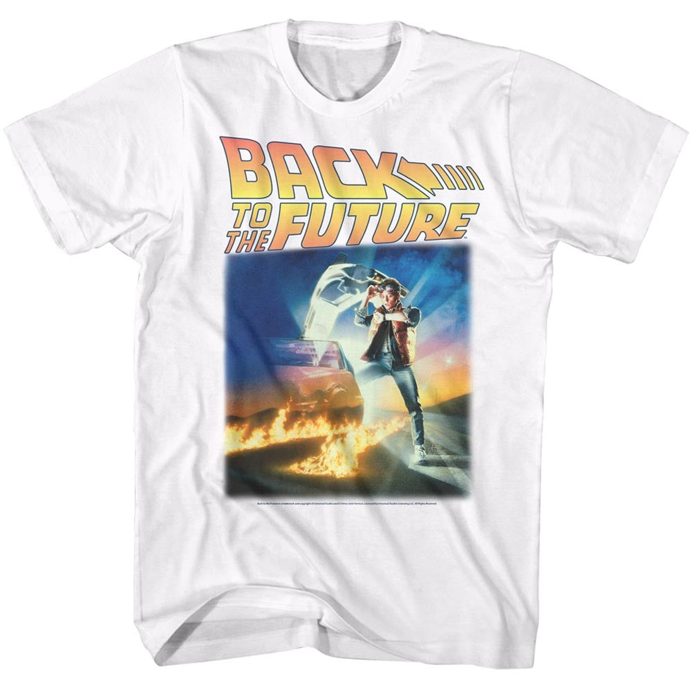 Back To The Future Mens S/S T-Shirt - This Time - Solid White Hoodie, Sweatshirt | CiraTrend.com