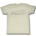 Back To The Future Mens S/S T-Shirt - Lines - Solid Natural Hoodie, Sweatshirt | CiraTrend.com