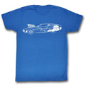 Back To The Future Mens S/S T-Shirt - Schematics - Solid Royal Hoodie, Sweatshirt | CiraTrend.com
