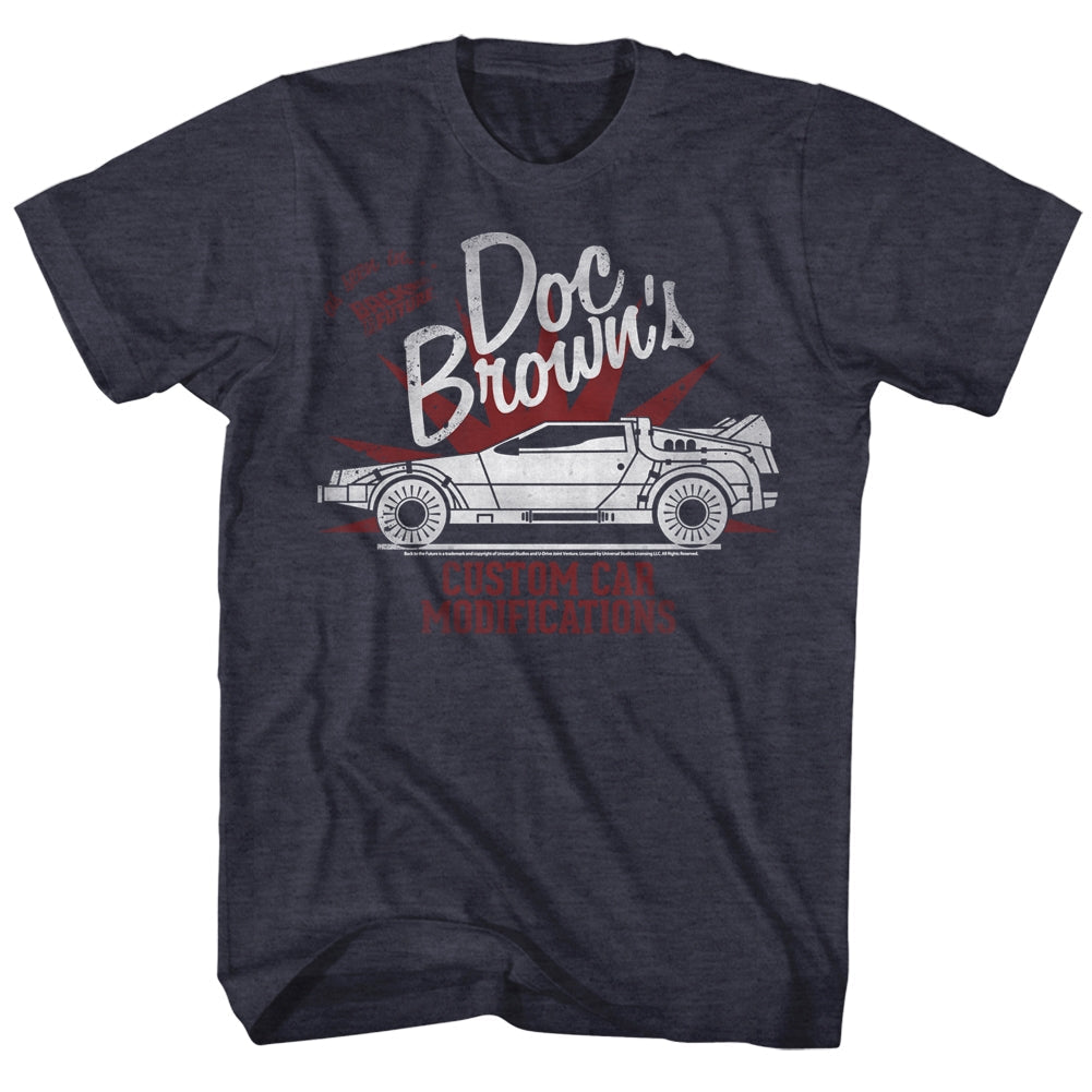 Back To The Future Mens S/S T-Shirt - Custom Stuff - Heather Pacific Blue Heather Hoodie, Sweatshirt | CiraTrend.com