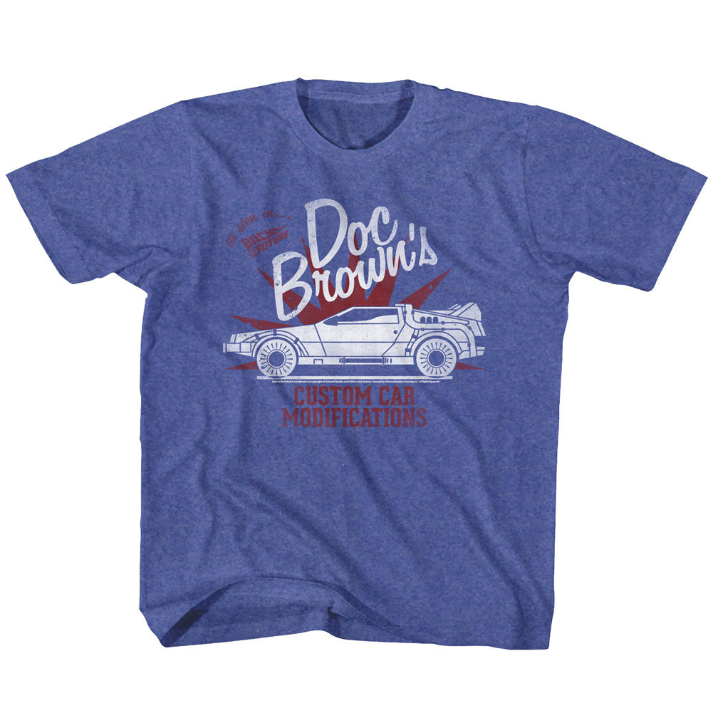 Back To The Future Youth S/S T-Shirt - Custom Stuff - Heather Vintage Royal Hoodie, Sweatshirt | CiraTrend.com