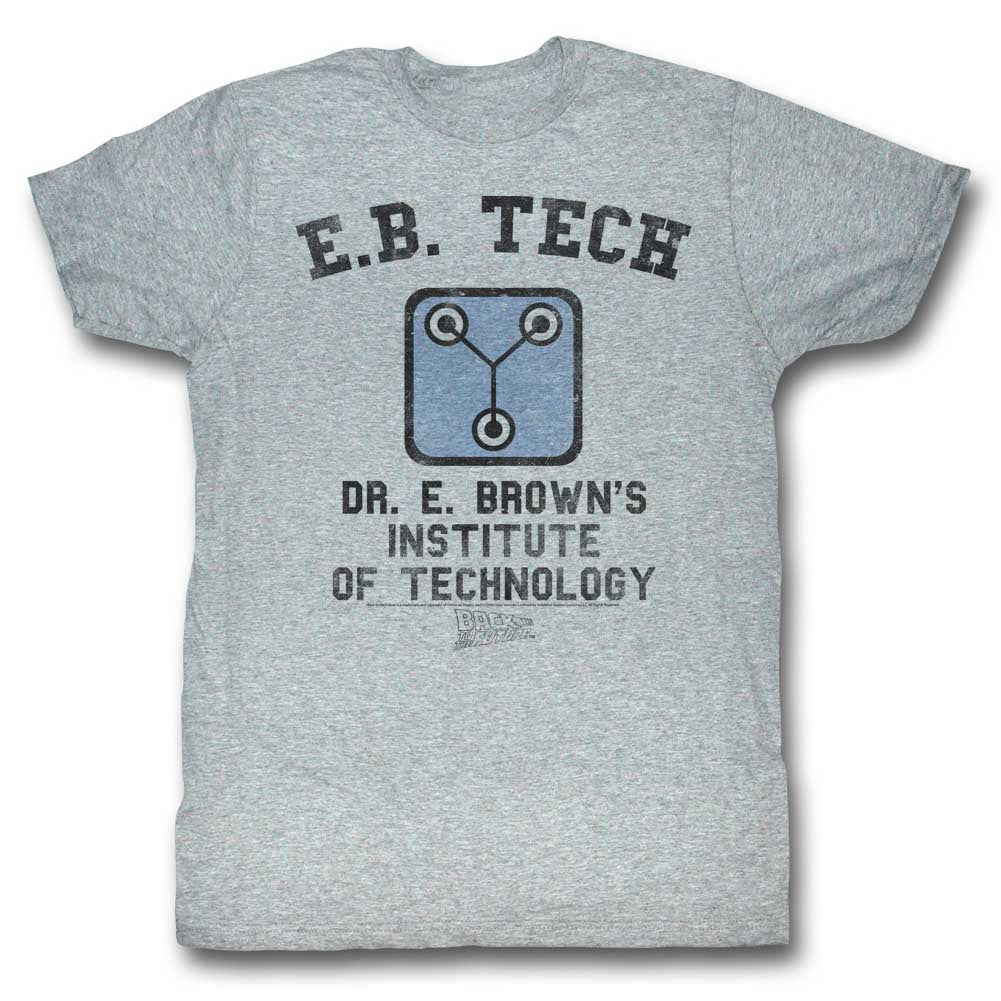 Back To The Future Mens S/S T-Shirt - Eb Tech - Heather Gray Heather Hoodie, Sweatshirt | CiraTrend.com