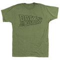 Back To The Future Mens S/S T-Shirt - Logofade - Solid Military Green Hoodie, Sweatshirt | CiraTrend.com