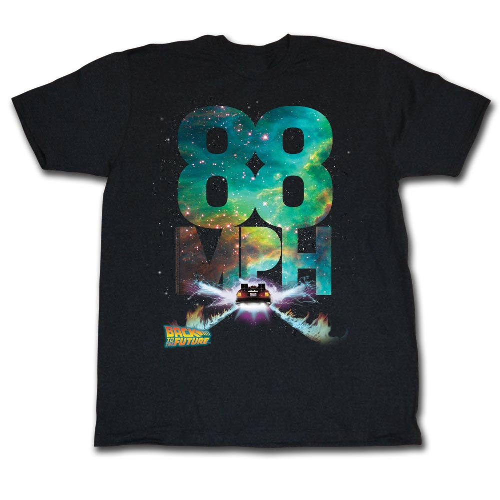 Back To The Future Mens S/S T-Shirt - Galactic Speed - Solid Black Hoodie, Sweatshirt | CiraTrend.com