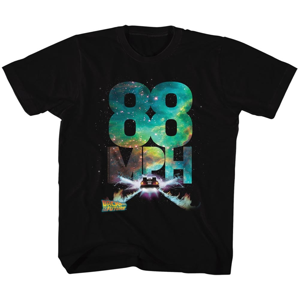 Back To The Future Toddler S/S T-Shirt - Galactic Speed - Solid Black Hoodie, Sweatshirt | CiraTrend.com