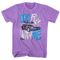 Back To The Future Mens S/S T-Shirt - Flux Off - Heather Neon Purple Heather Hoodie, Sweatshirt | CiraTrend.com