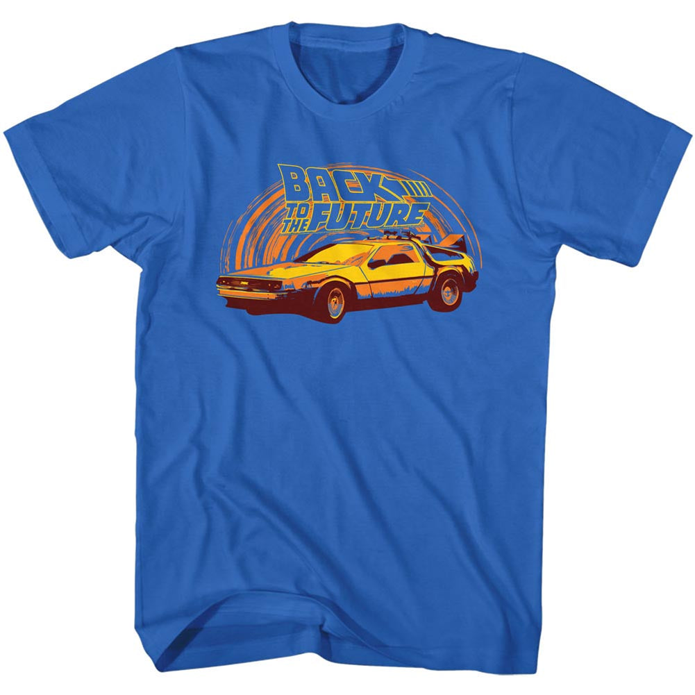 Back To The Future Mens S/S T-Shirt - Yeller - Solid Royal Hoodie, Sweatshirt | CiraTrend.com