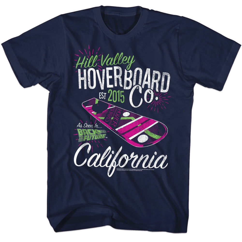 Back To The Future Mens S/S T-Shirt - Hoverco - Solid Navy Hoodie, Sweatshirt | CiraTrend.com