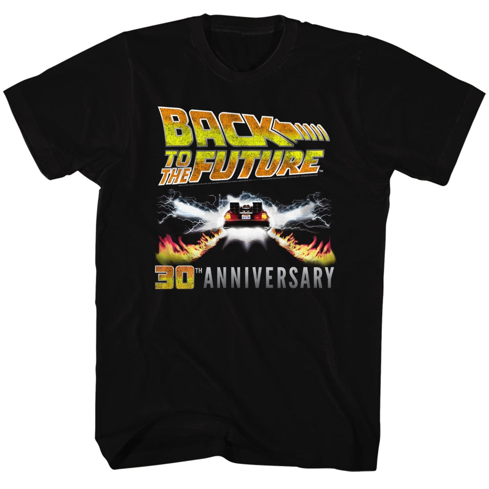 Back To The Future Mens S/S T-Shirt - 30Th Anniversary - Solid Black Hoodie, Sweatshirt | CiraTrend.com