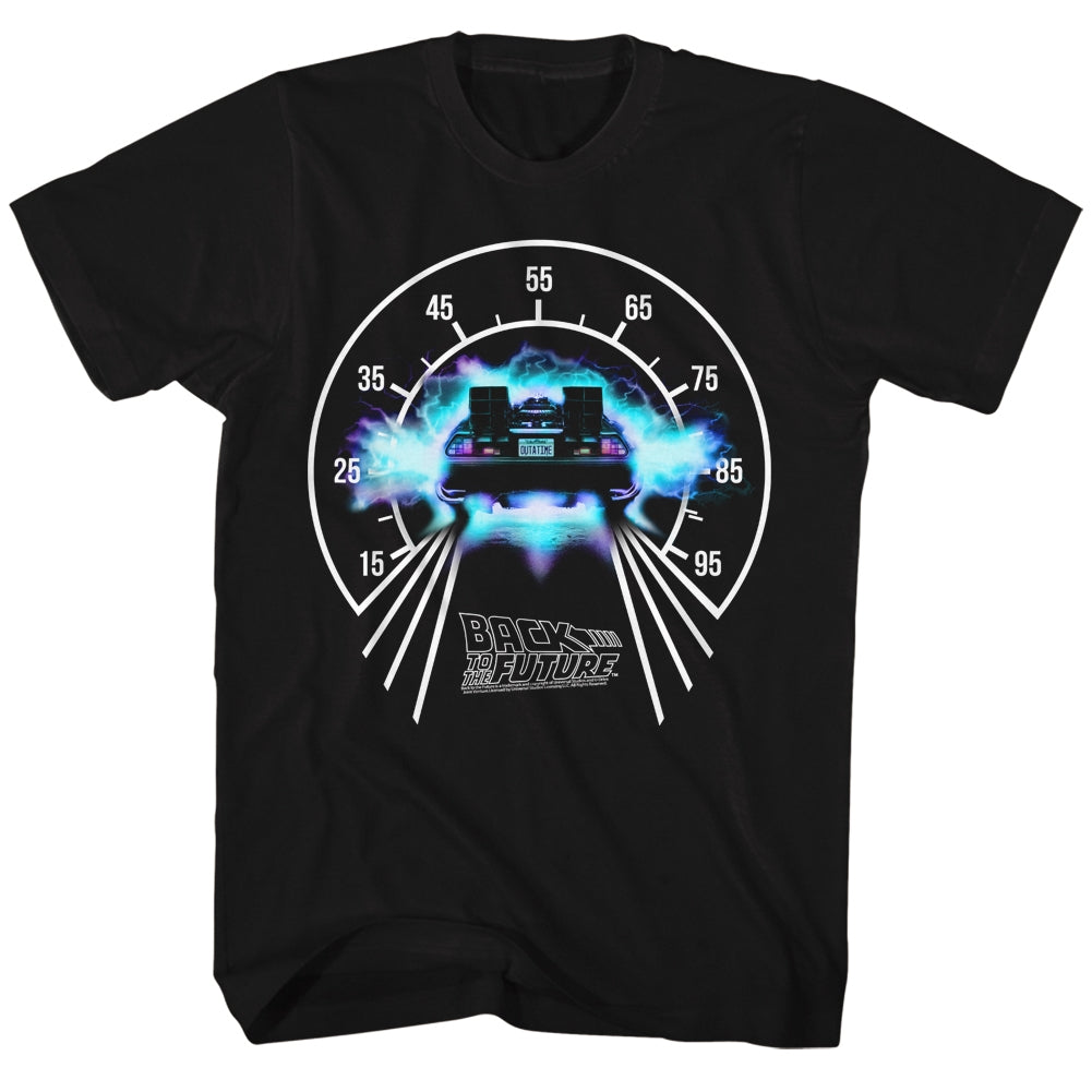 Back To The Future Mens S/S T-Shirt - Speedometer - Solid Black Hoodie, Sweatshirt | CiraTrend.com