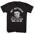 Back To The Future Mens S/S T-Shirt - Hey Butthead - Solid Black Hoodie, Sweatshirt | CiraTrend.com