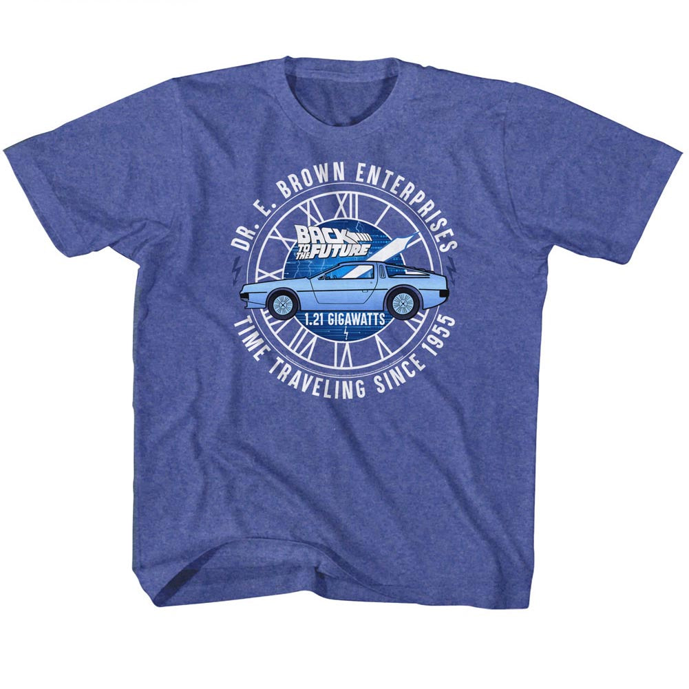 Back To The Future Toddler S/S T-Shirt - Dr E Brown Enterprises - Heather Vintage Royal Hoodie, Sweatshirt | CiraTrend.com