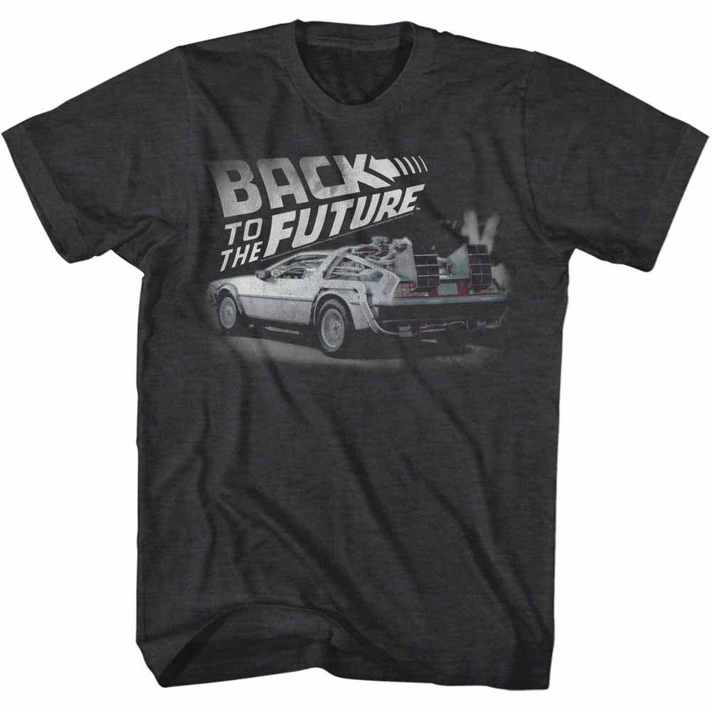 Back To The Future Mens S/S T-Shirt - Faded Bttf - Heather Black Heather Hoodie, Sweatshirt | CiraTrend.com