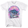 Back To The Future Mens S/S T-Shirt - Airbrush - Solid White Hoodie, Sweatshirt | CiraTrend.com