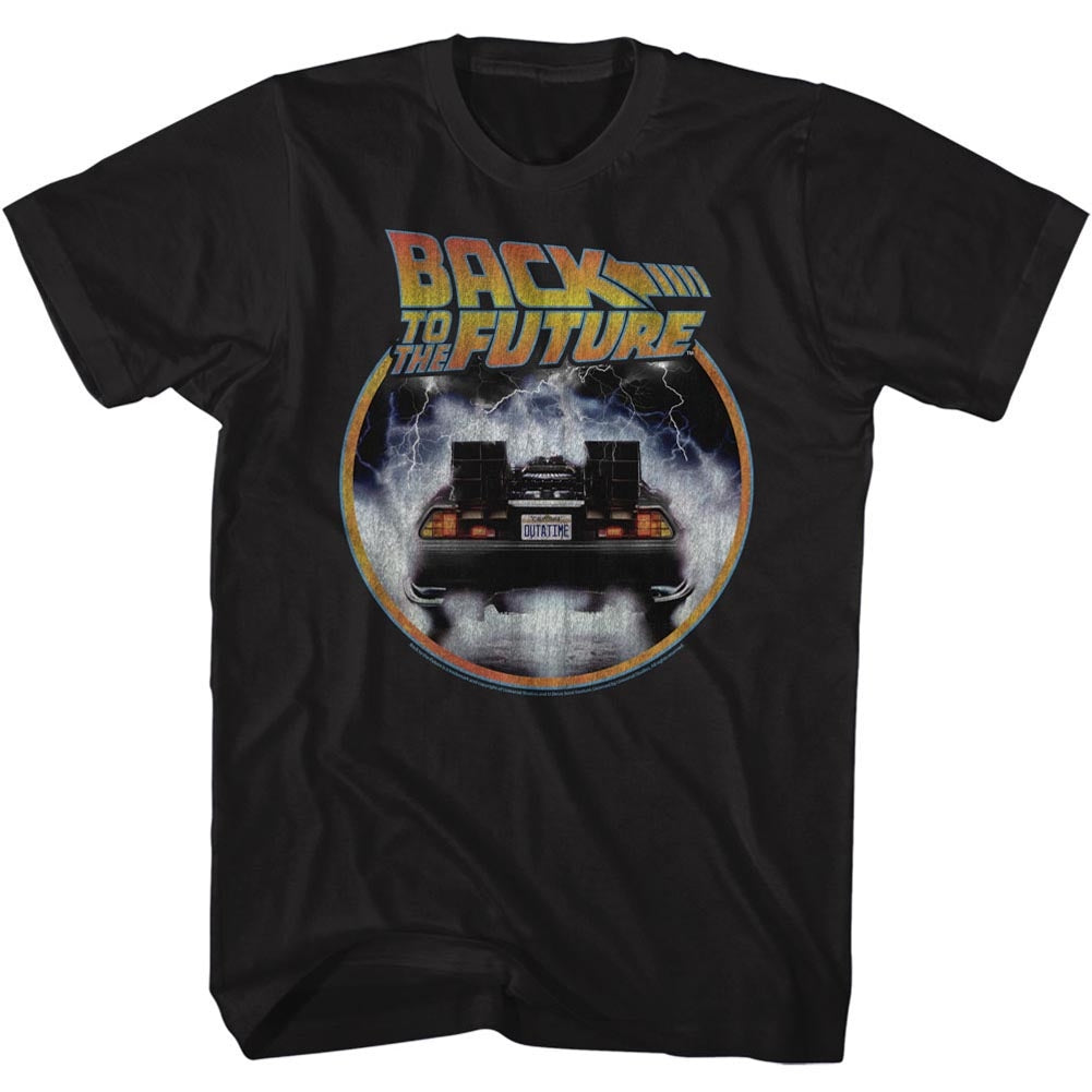 Back To The Future Mens S/S T-Shirt - Back To The Back - Solid Black Hoodie, Sweatshirt | CiraTrend.com