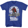 Back To The Future Mens S/S T-Shirt - Silhouette Collage - Solid Royal Hoodie, Sweatshirt | CiraTrend.com