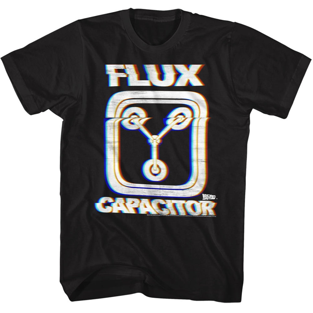 Back To The Future Mens S/S T-Shirt - Flux - Solid Black Style002 Hoodie, Sweatshirt | CiraTrend.com