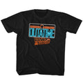 Back To The Future Toddler S/S T-Shirt - Neon - Solid Black Hoodie, Sweatshirt | CiraTrend.com